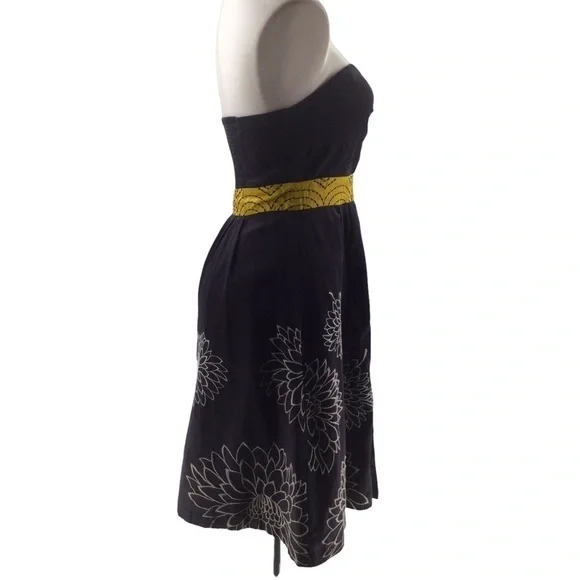 Anthropologie Floreat Floral Embroidered Strapless Dress - Picture 16 of 16